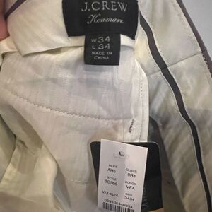 J Crew men’s pants - new with tags 34 x 34